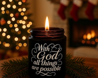 Custom Candle in Black - With or Without Logo