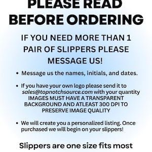 Personalized Wedding Slippers for Bride and Bridesmaids — Custom Print Slippers with Names, Date & Monogram — Durable Digitally Printed image 3