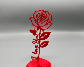 I Love You Phone or Remote Holder, Anniversary Birthday Gift, 3D Printed