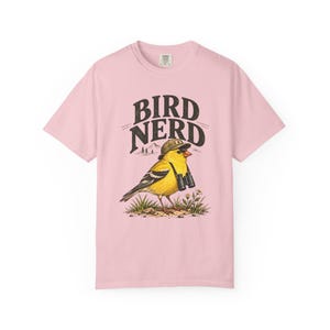 Birdwatching T-Shirt - Bird Nerd, Vintage Goldfinch Graphic Tee for Bird Lovers image 15