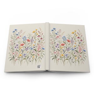 Wildflower Journal — Vintage Wildflower Meadow, Botanical Hardcover Notebook with 150 Lined Pages image 5