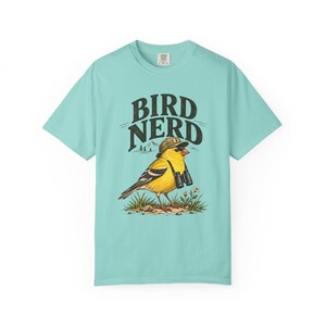 Birdwatching T-Shirt - Bird Nerd, Vintage Goldfinch Graphic Tee for Bird Lovers image 12
