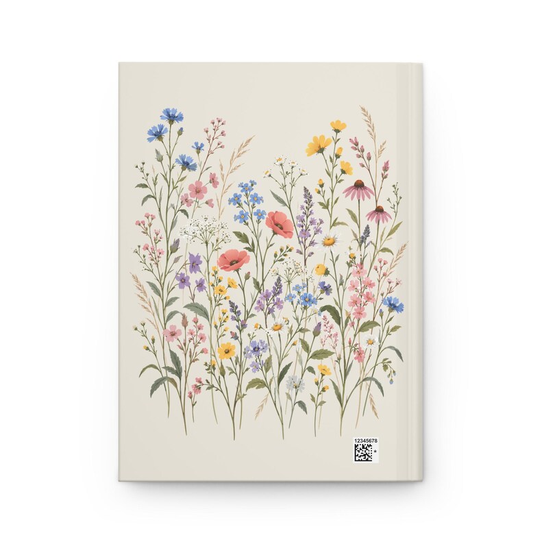 Wildflower Journal — Vintage Wildflower Meadow, Botanical Hardcover Notebook with 150 Lined Pages image 7