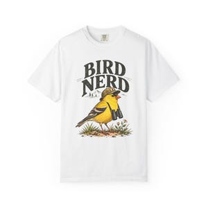 Birdwatching T-Shirt - Bird Nerd, Vintage Goldfinch Graphic Tee for Bird Lovers image 7