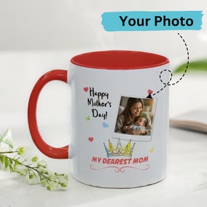 Personalized Mother's Day Mug - Custom Coffee Cup with Name - Gift for Mom from Daughter or Son - Ceramic Tea Mug - Mother's Day Gift Idea