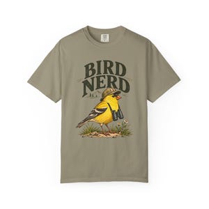 Birdwatching T-Shirt - Bird Nerd, Vintage Goldfinch Graphic Tee for Bird Lovers image 9