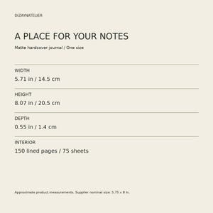 Wildflower Journal — Vintage Wildflower Meadow, Botanical Hardcover Notebook with 150 Lined Pages image 10