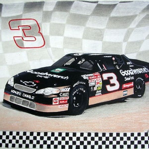 Dale Earnhardt Car, Original Drawing