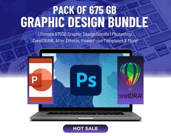 Ultimate 675GB Graphic Design Bundle | Photoshop, CorelDRAW, After Effects, PowerPoint Templates & More!