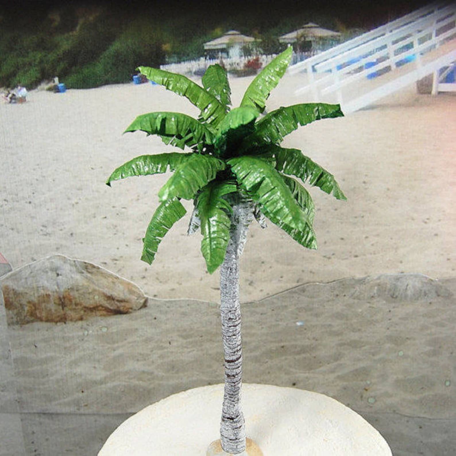 Palm Tree Miniature 6 to 7 Inches Tall Artisan Handmade Etsy