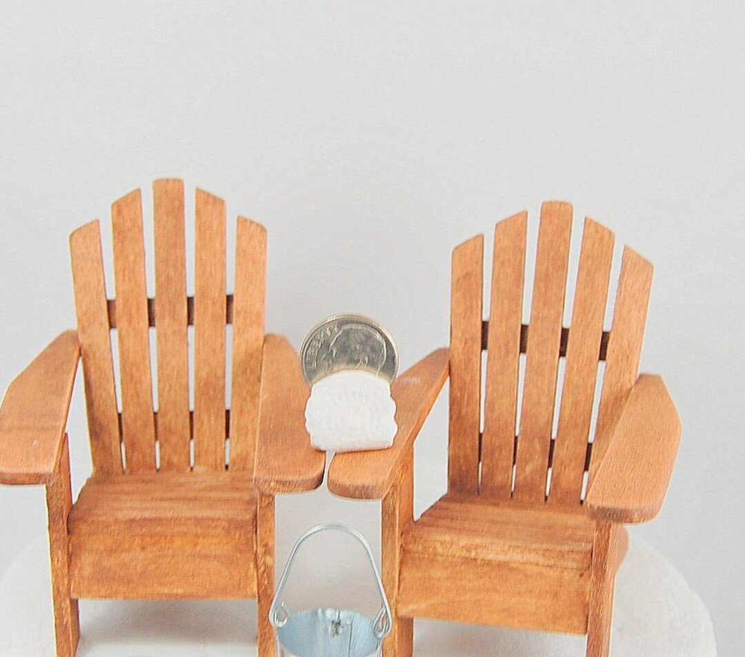 Cake Chair 6 Inch Cake Top Rustic Wedding Adirondack Cake Topper Chairs Fit 6 Inch ...
