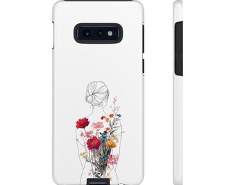 Funda para iPhone con diseño floral, diseño de mujer elegante, silicona TPU protectora