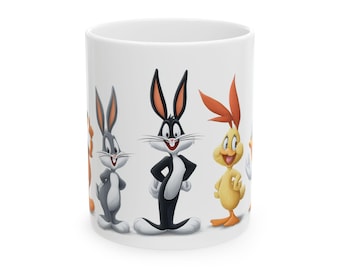 Taza de cerámica de Bugs Bunny: Taza de café de Looney Tunes