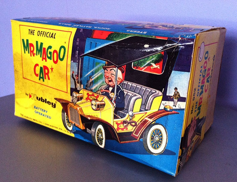 1961 Hubley 'Mr. Magoo' toy car Etsy