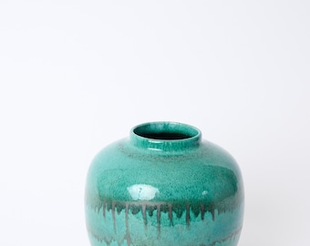 Large Karlsruher Majolika Ceramic vase