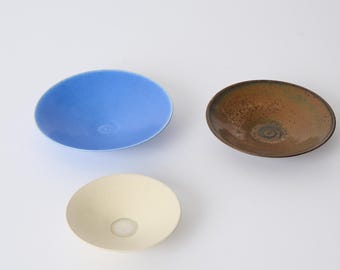 Set of three Stig Lindberg Stoneware bowls