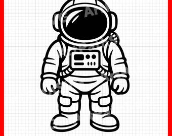 Astronaut SVG | Cute Astronaut Clipart | Cool Astronaut SVG | Cricut & Laser Cut Files | Digital Download