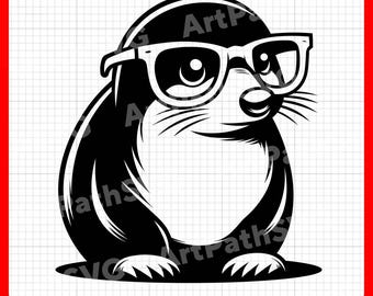 Cute Mole SVG, Cartoon Mole Design for Cricut – svg, pdf, png, eps files – Perfect for Vinyl Stickers, Decor, and T-Shirts.