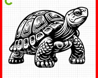 Tortoise SVG, Tortoise Art, Tortoise Design – svg, pdf, png, eps files – Perfect for Vinyl Stickers, Decor, and T-Shirts.
