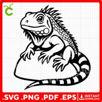 Peeking Bearded Dragon Head | Svg Png Eps | Vector Graphic Cut File ...