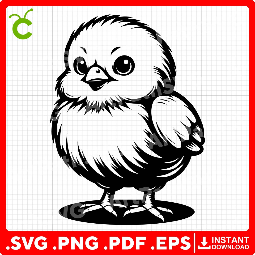 Chick Vector File Cute Chick SVG, Easter Chick for Cricut – Svg, Pdf, Png, Eps Files ...