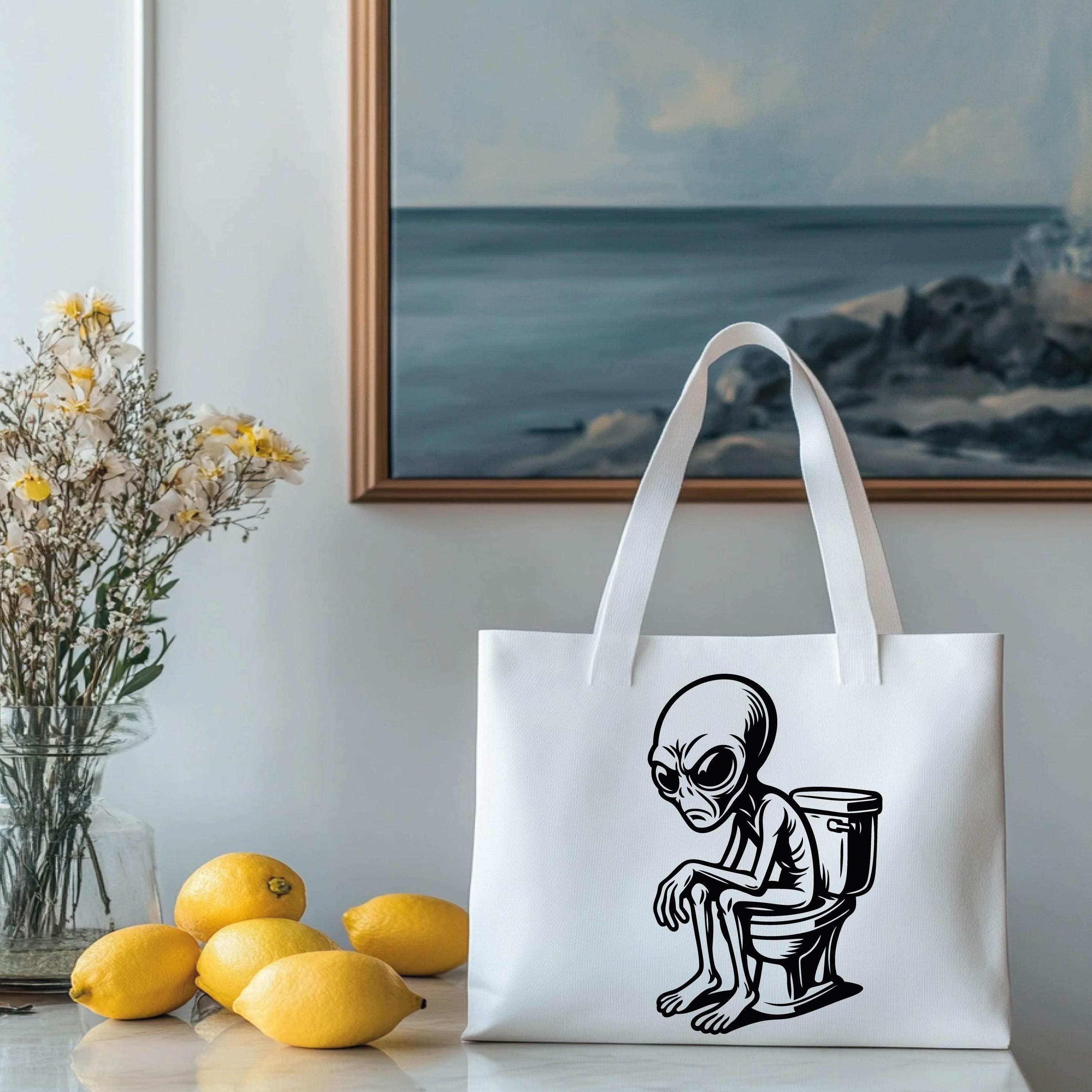 Alien Sitting on the Toilet SVG | Funny Alien Clipart | UFO SVG | Sci ...