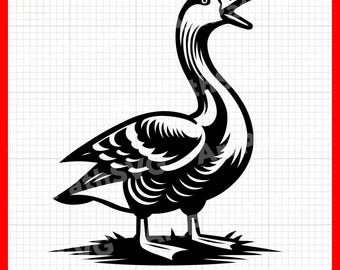 Goose SVG, Goose Design SVG for Cricut – svg, pdf, png, eps files – Perfect for Vinyl Stickers, Decor, and T-Shirts.