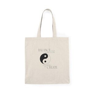 BALANCE ~ Natural Tote Bag