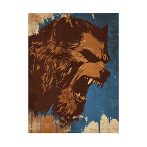The Wolfman Fine Art Poster | Vintage Horror Movie Print | Horror Movie Enthusiast Gift | Movie Art Print | Retro Print | Halloween Print