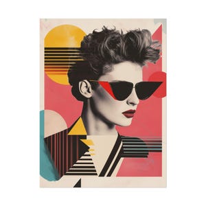 80&#39;s Pop Art Collage Fine Art Poster | 80&#39;s Enthusiast Gift | Fashion Art Print | Retro Print | Fashion Lover Gift