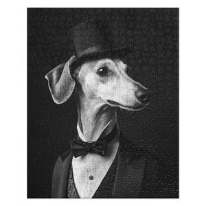 Mr. Whippet Jigsaw Puzzle, 252 or 520 Pieces | Original Design | Greyhound Puzzle | Art Puzzle | Dog Lover Puzzle | Gift for Dog Lover