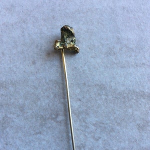 Vintage nugget tie stick pin