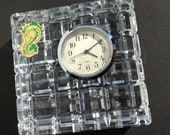 Waterford Crystal Clock - made in Ireland - cut lead crystal - original box - SALE