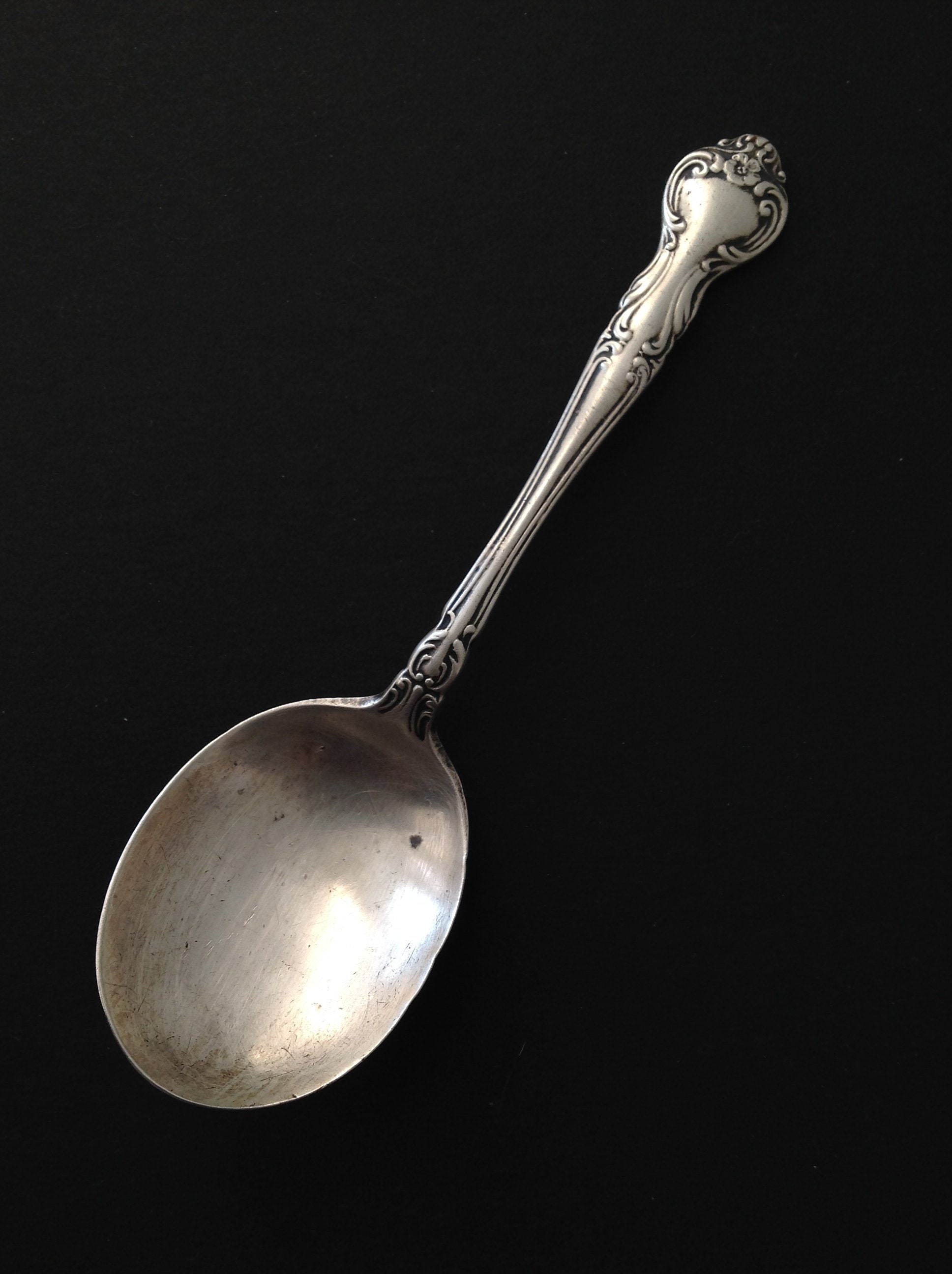 Antique Baby Spoon Sterling silver Etsy.de