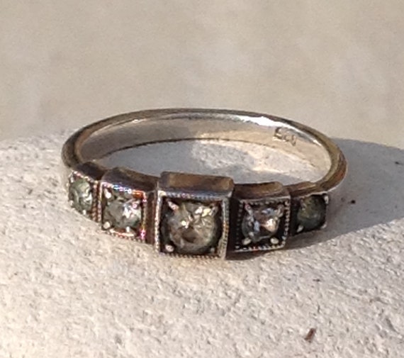 Antique Art Deco Sterling Silver ring