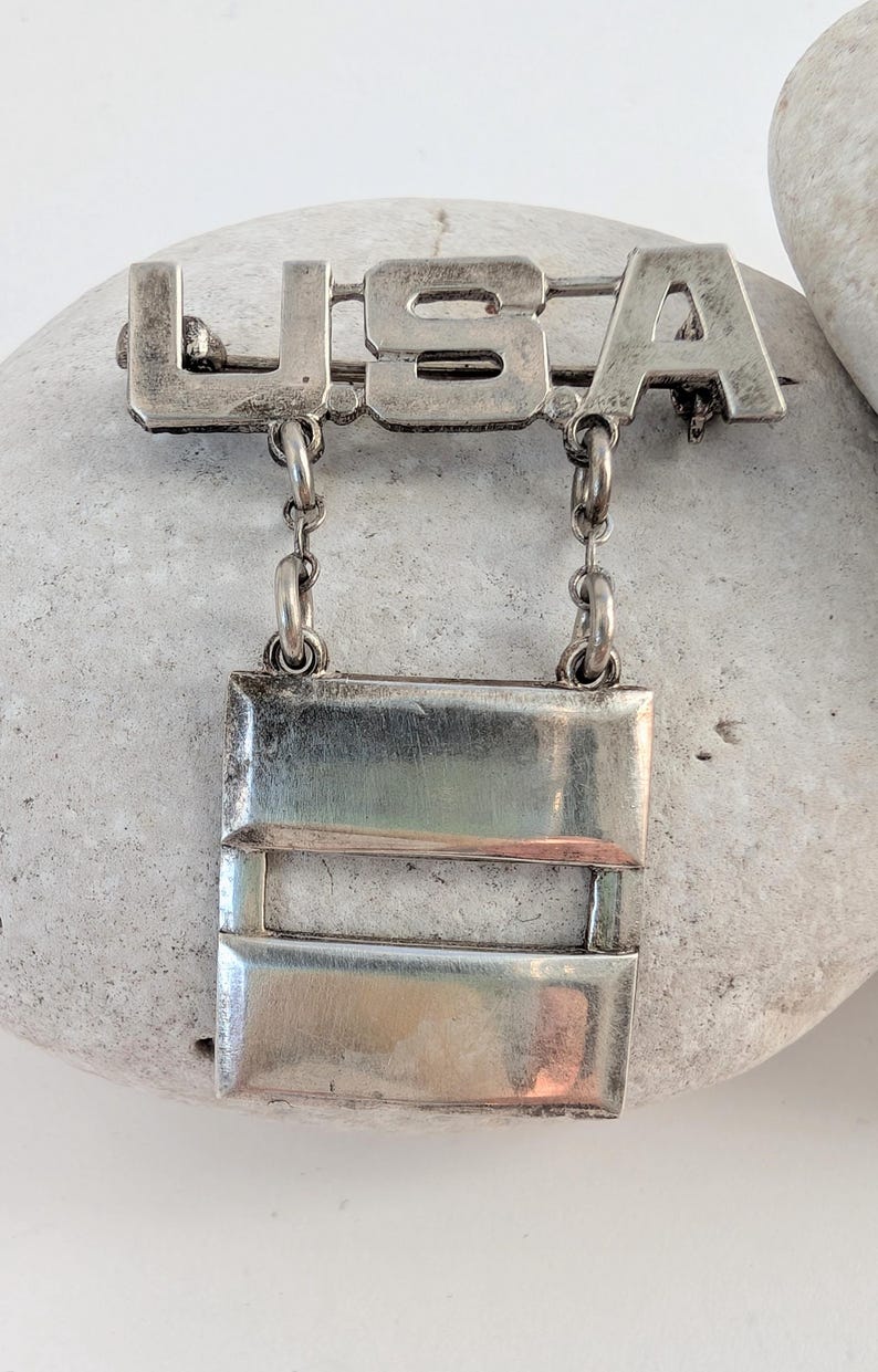 Antique WWII Sweetheart Pin - Captain Bars - Solid Sterling Silver ...