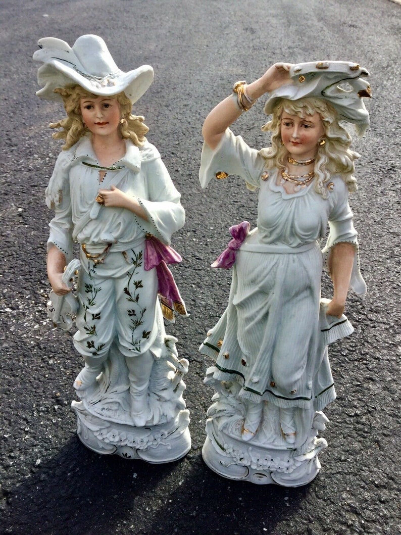 Gebruder Heubach Bisque Figurines Gypsy Musicians 17 Etsy