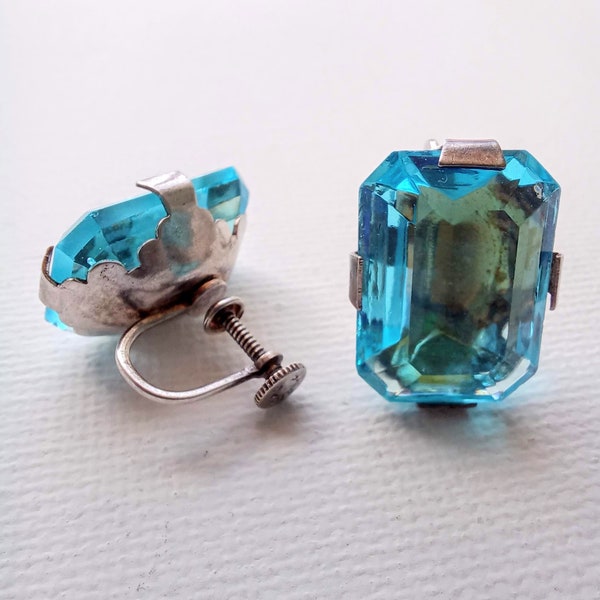 Antique Screw Back Earrings Etsy