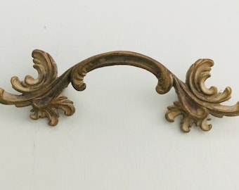 Antique Ornate French Drawer Pull