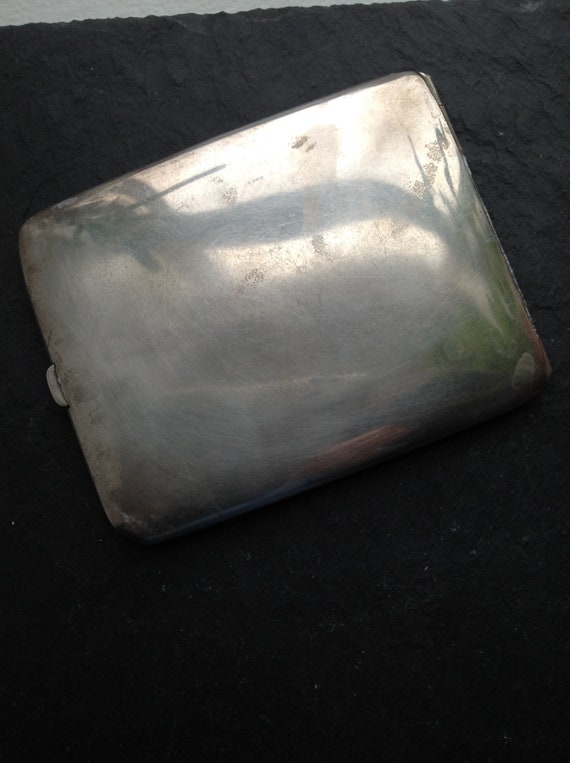Cigarette case -solid sterling silver - Art Deco-… - image 4