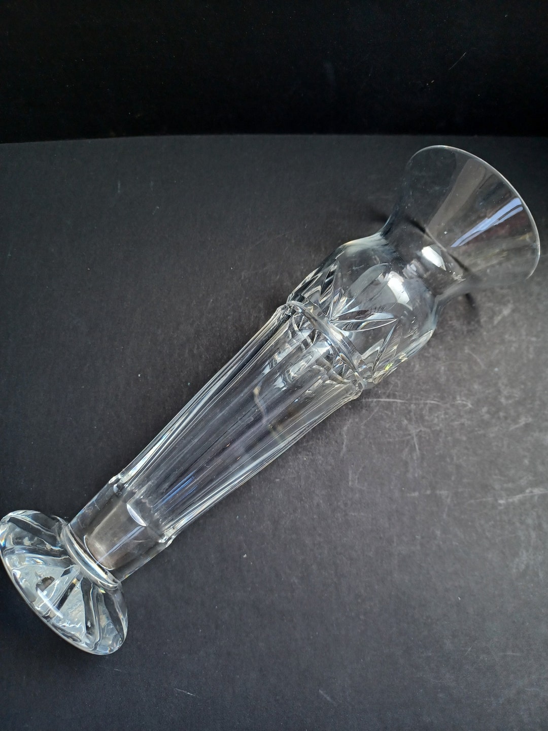 Vintage Waterford Footed Bud Vase Etsy