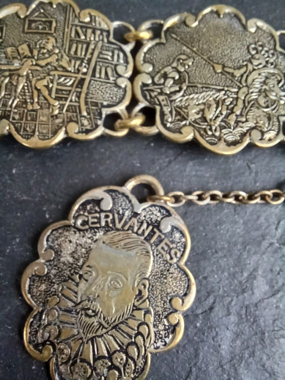 Book Charm Antiqued Sterling Silver Don Quixote Cervantes Book Charm Antiqued Sterling Silver Don Quixote Cervantes