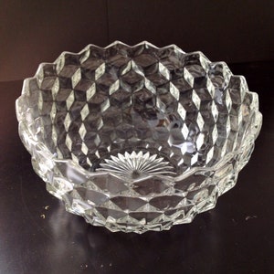 Fostoria Crystal American Pattern 8.5&quot; large bowl - antique