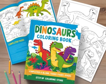 Printable Dinosaur Coloring Book for Kids | Fun & Educational Dino ...
