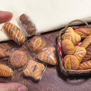 Miniatur Handwerker Brot für Puppen: 1/6 Skala Polymer Clay Essen