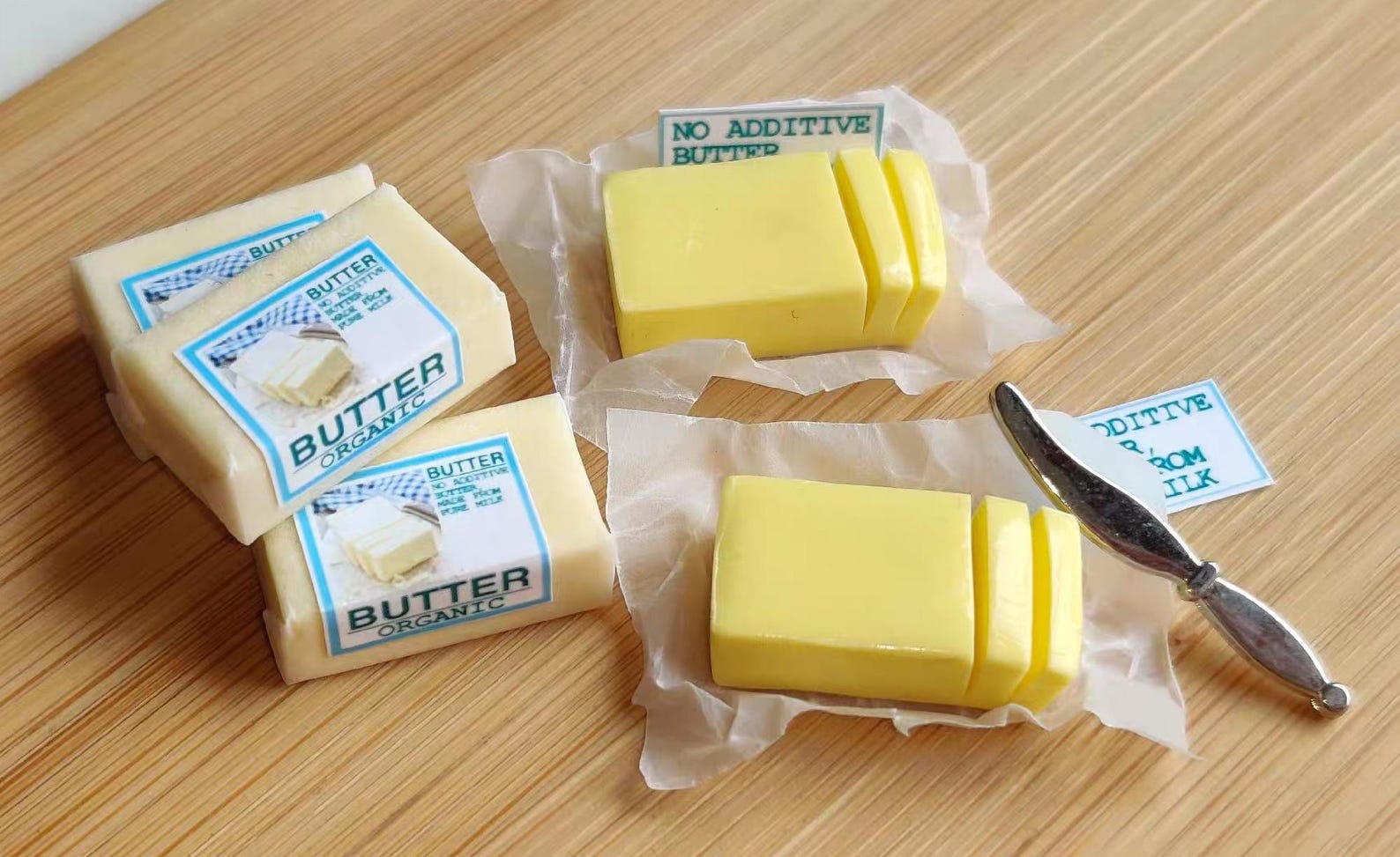 Miniature Butter for Dolls: 1/6 Scale Polymer Clay Food - Etsy
