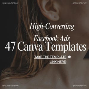コンバージョン率の高いFacebook広告用Canvaテンプレート47選（デジタルダウンロード）