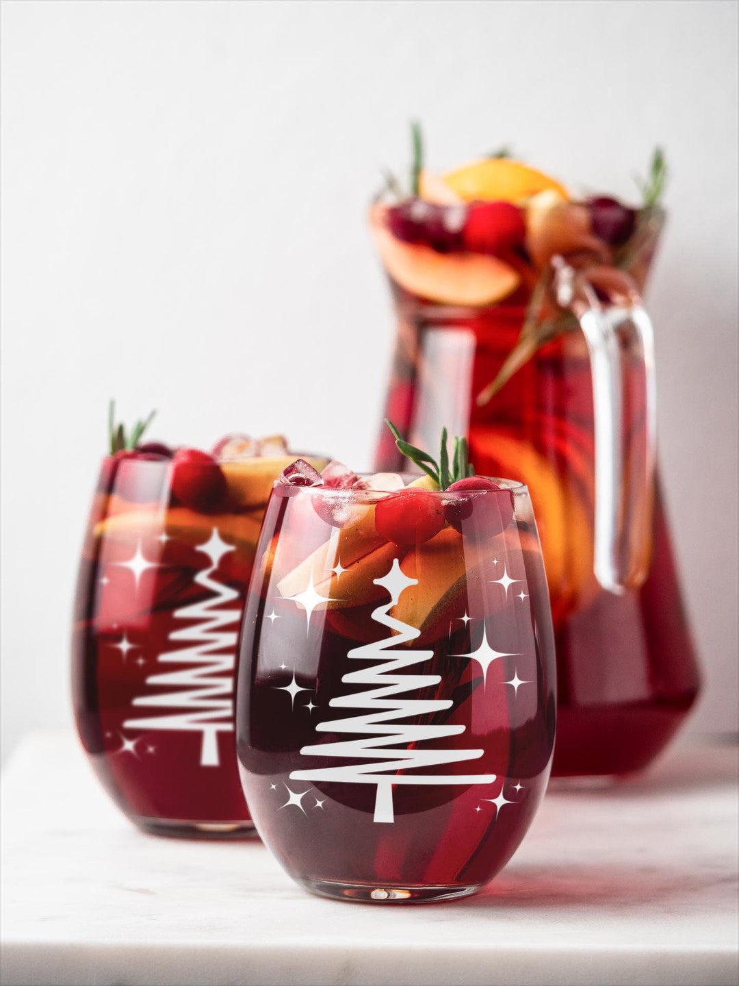 Christmas Stemless Wine Glasses For Holiday Hosting Christmas Tree Christmas stemless wine glasses for holiday hosting christmas tree