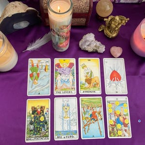 Sprich mit mir Tarot | Liebe Lektüre | Werdegang | Finanieren | Klarheit im Leben | Lebensweg | Vertiefendes Lesen | Personalisiert | Am selben Tag | Ja/Nein