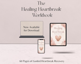Heartbreak Recovery Workbook, Guided Breakup Healing Journal for Emotional Recovery